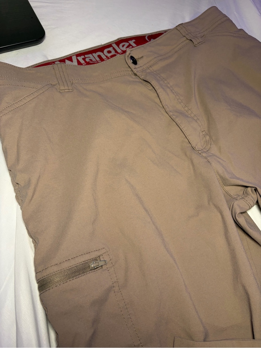 Wrangler Men’s Performance Cargo Pants Khaki Utility 38x32